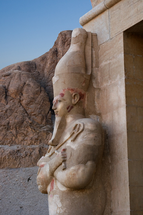 Egyptian temple statue